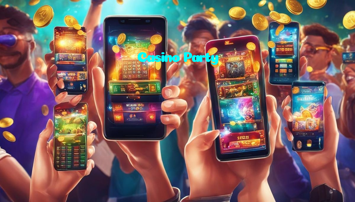 Casino Party casino presented on mobile device in Pakistan with slots and live games